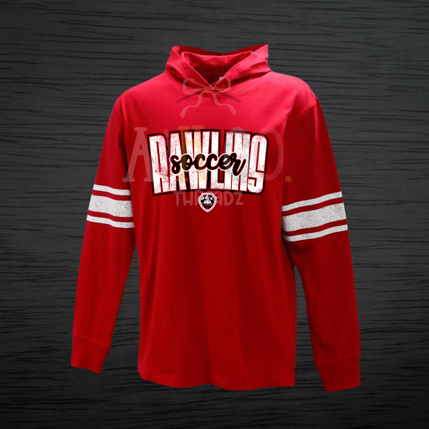Rawlins Soccer - Striped Hooded Pullover