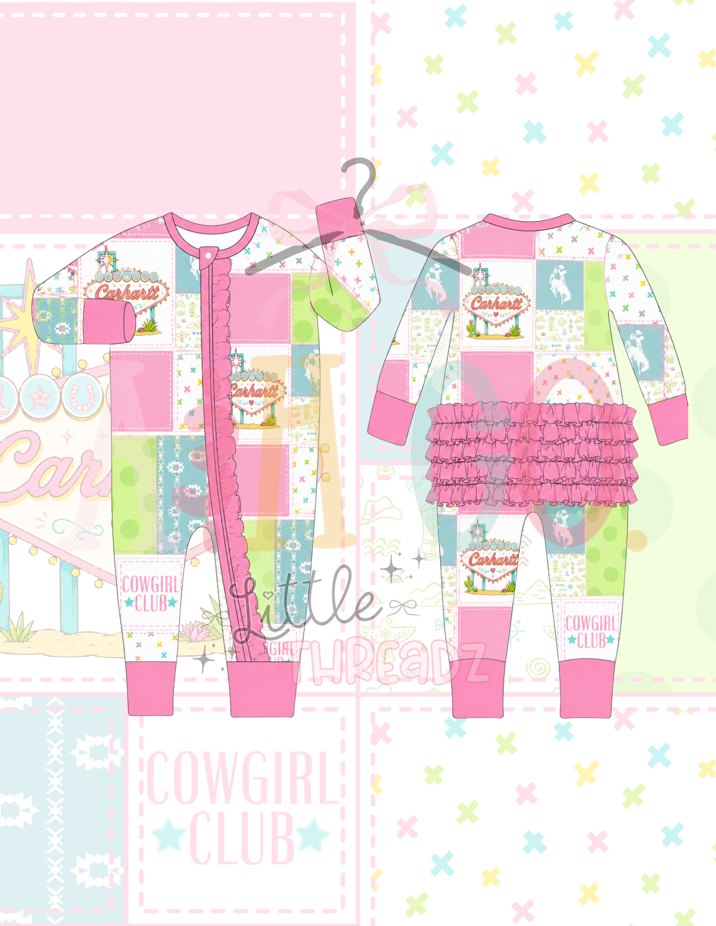 **RUFFLES** Cowgirl Club - Bamboo Zippy