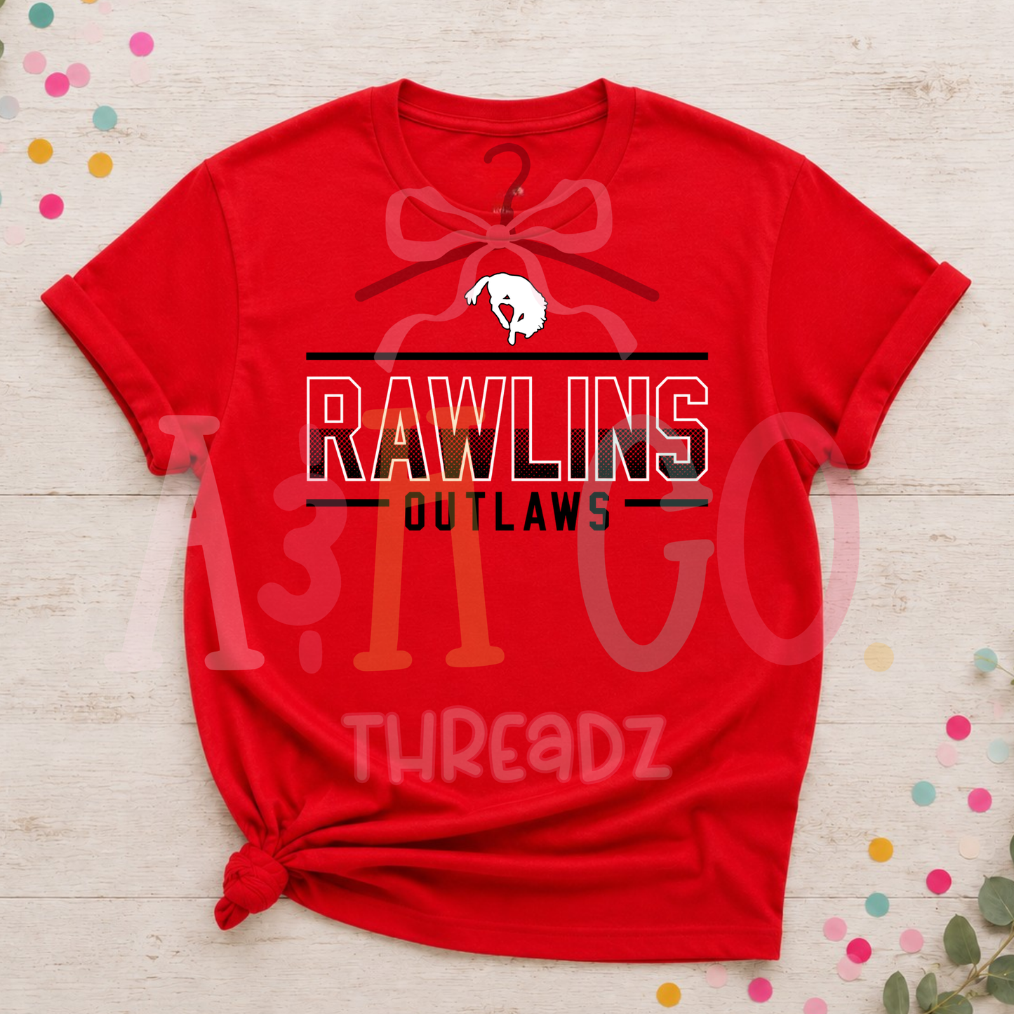 Split Rawlins Outlaws - Spirit Wear