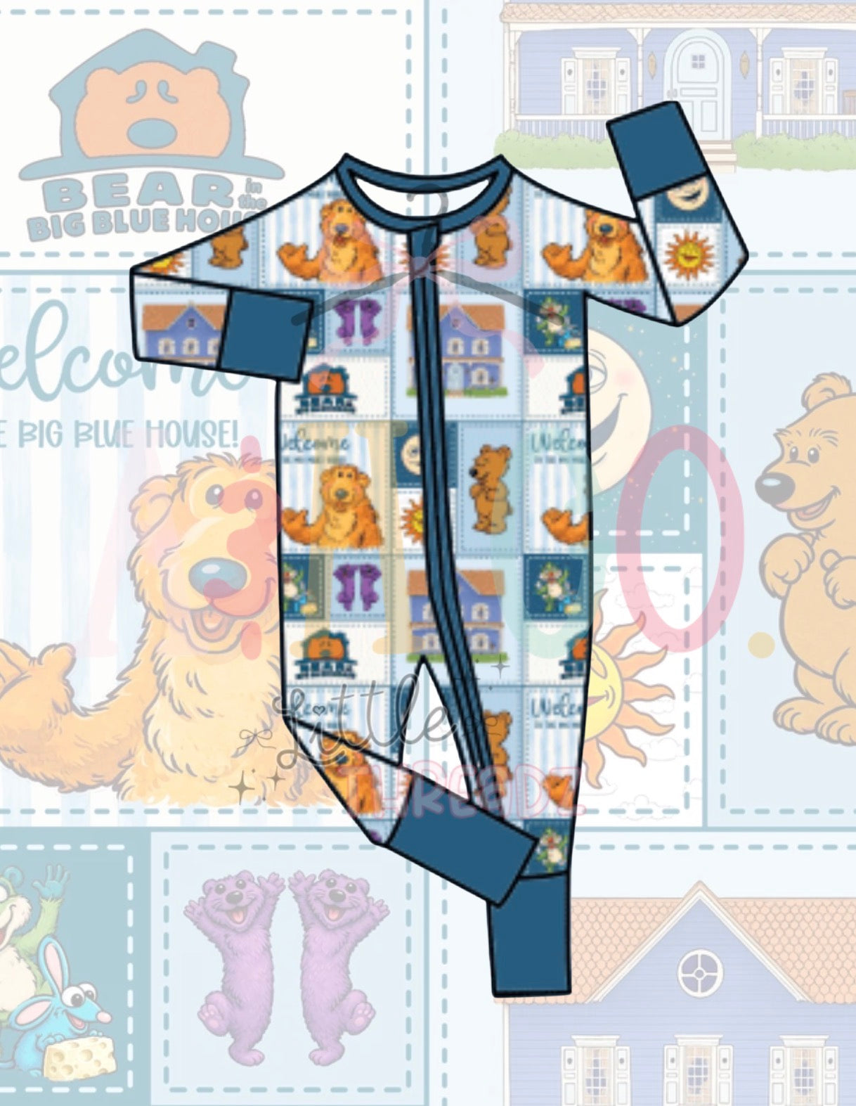 Big blue house - Bamboo Zippy