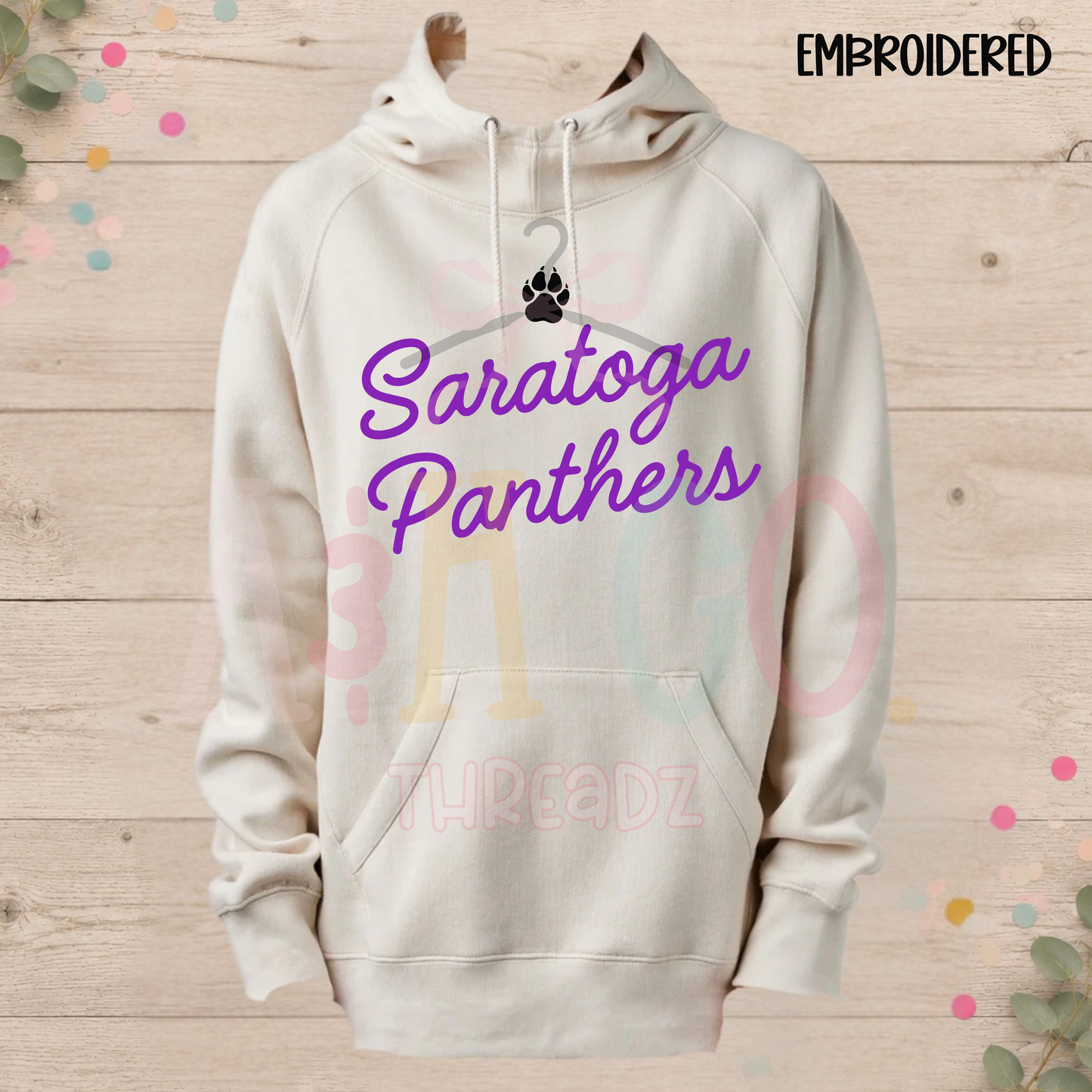 Panthers Funnel Neck Hoodie - Spirit Wear