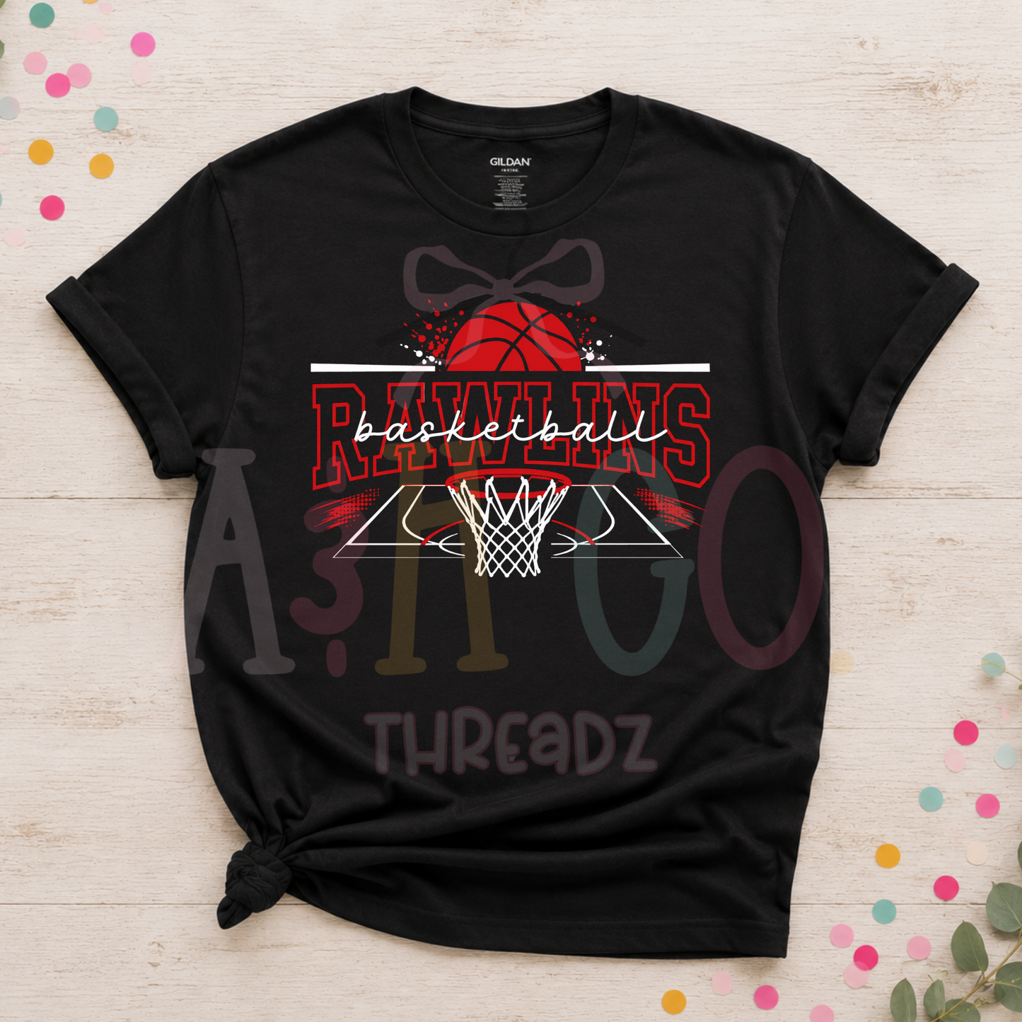 Rawlins Basketball - Court - Black
