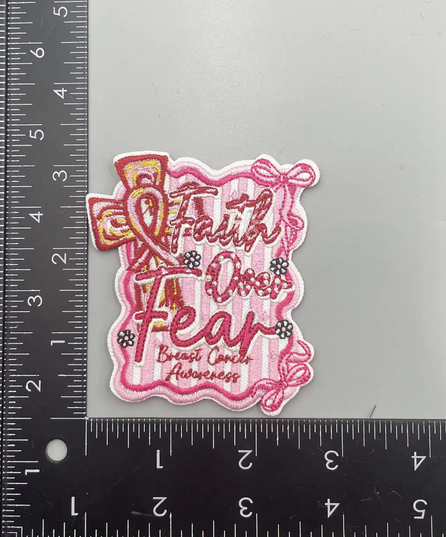 Iron On Patch - Faith over Fear BCA