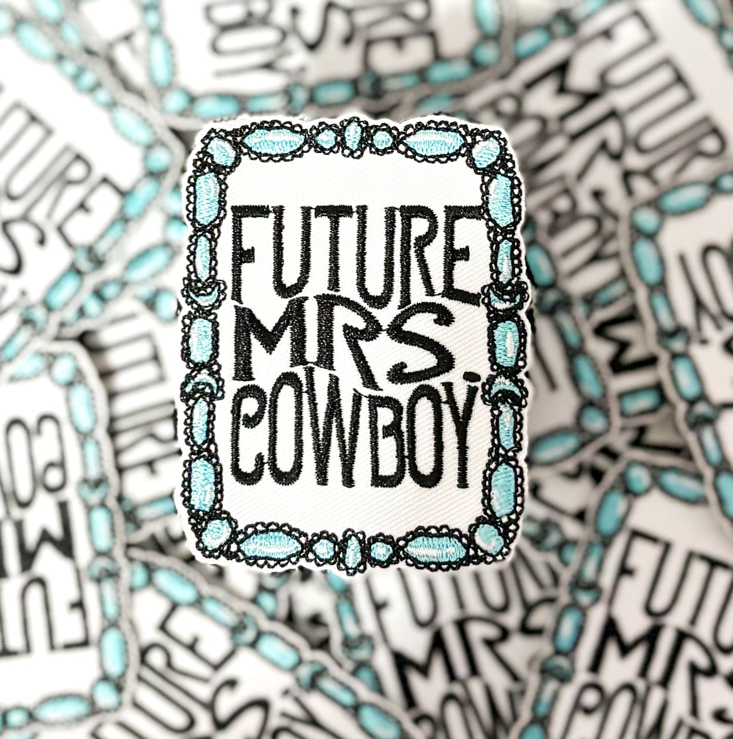 Iron On Patch - Future Mrs. Cowboy