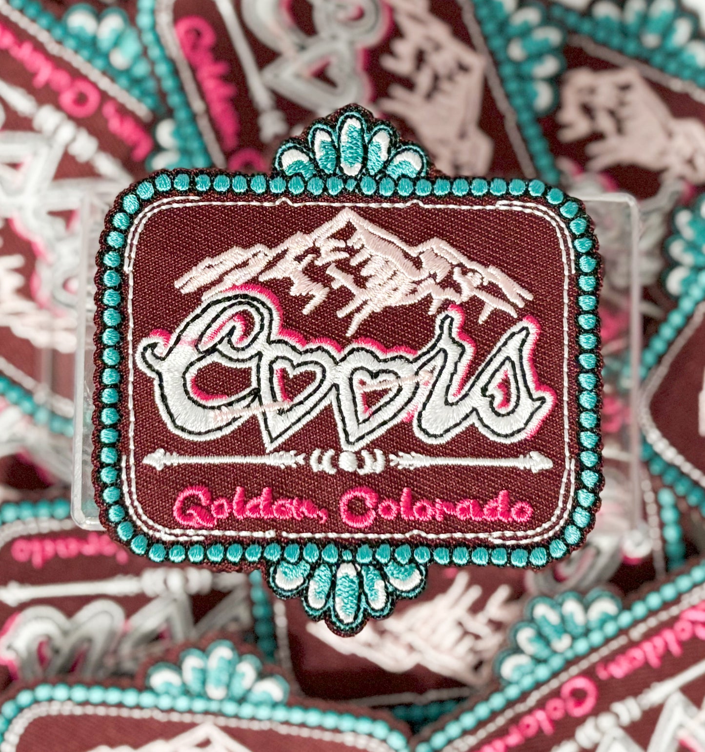 Iron On Patch - Heart Coors