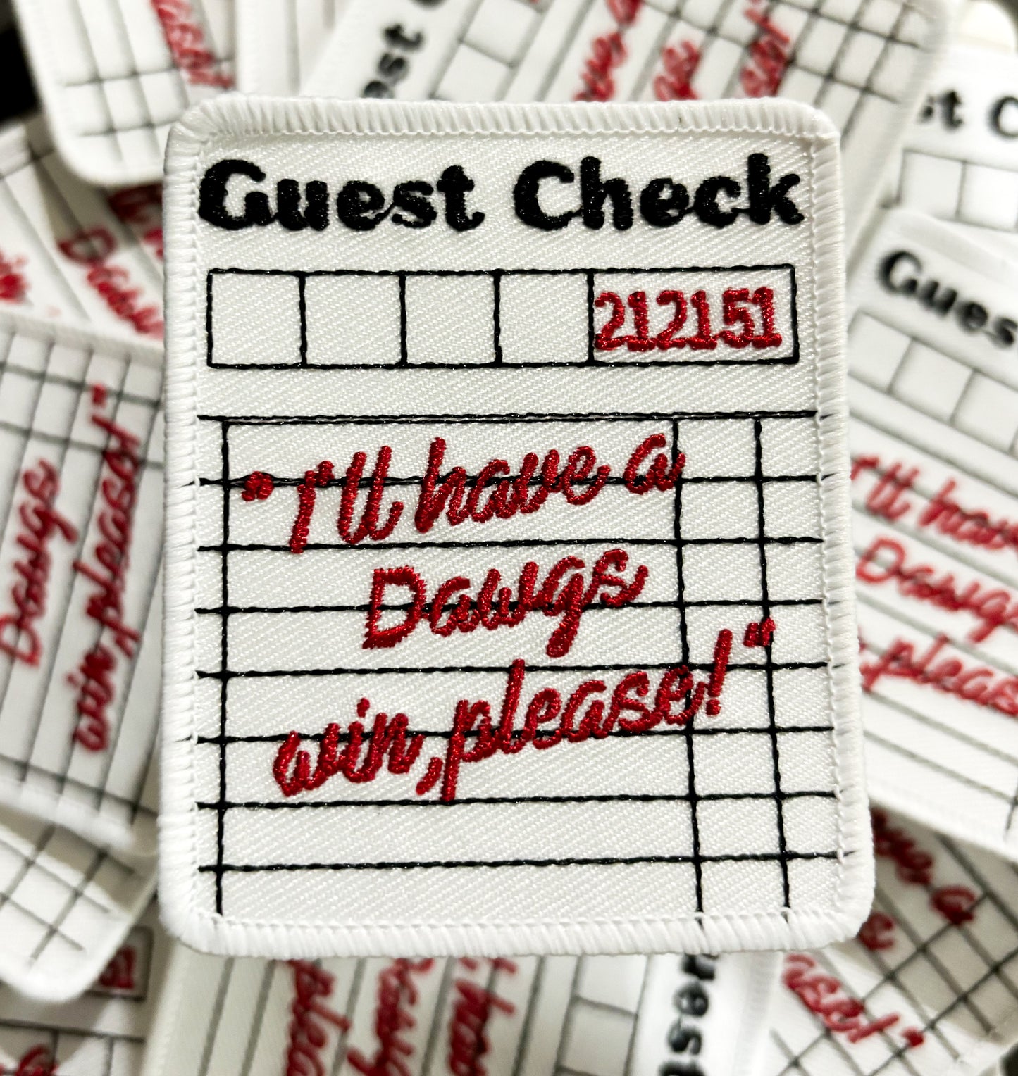 Iron On Patch - Guest Check Dawgs