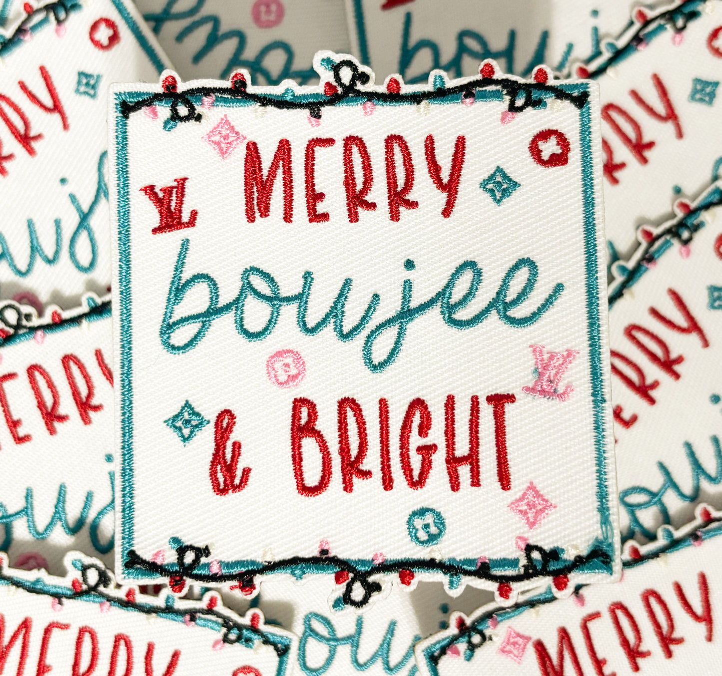 Iron on Patch - Merry Boujee & Bright