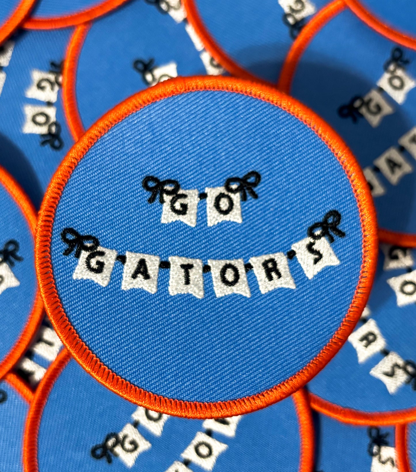Iron On Patch - Gators Bow Banner