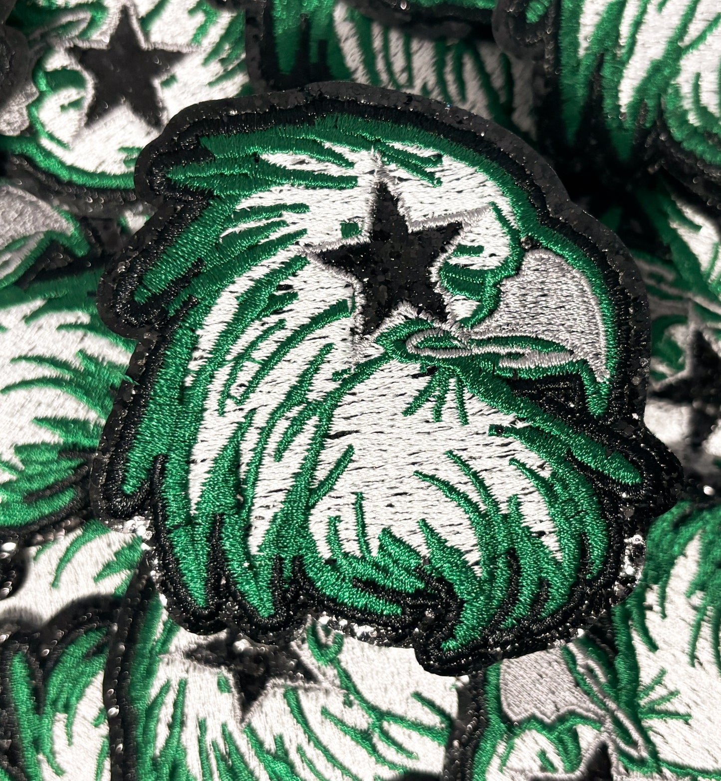 Iron On Patch - Glitter Star Eyed Eagle