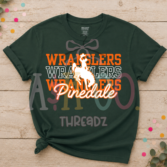 Pinedale Wranglers - Stacked Forest