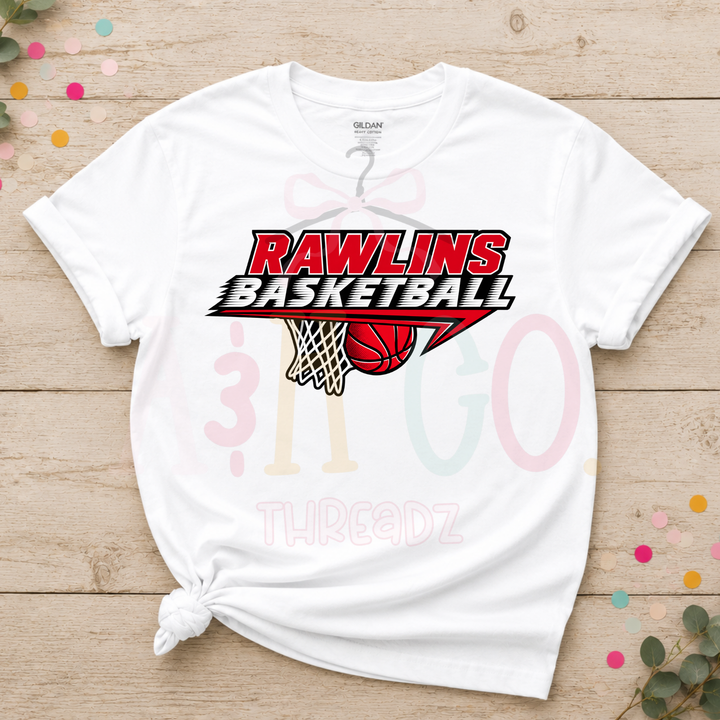 Rawlins Basketball - White Futuristic