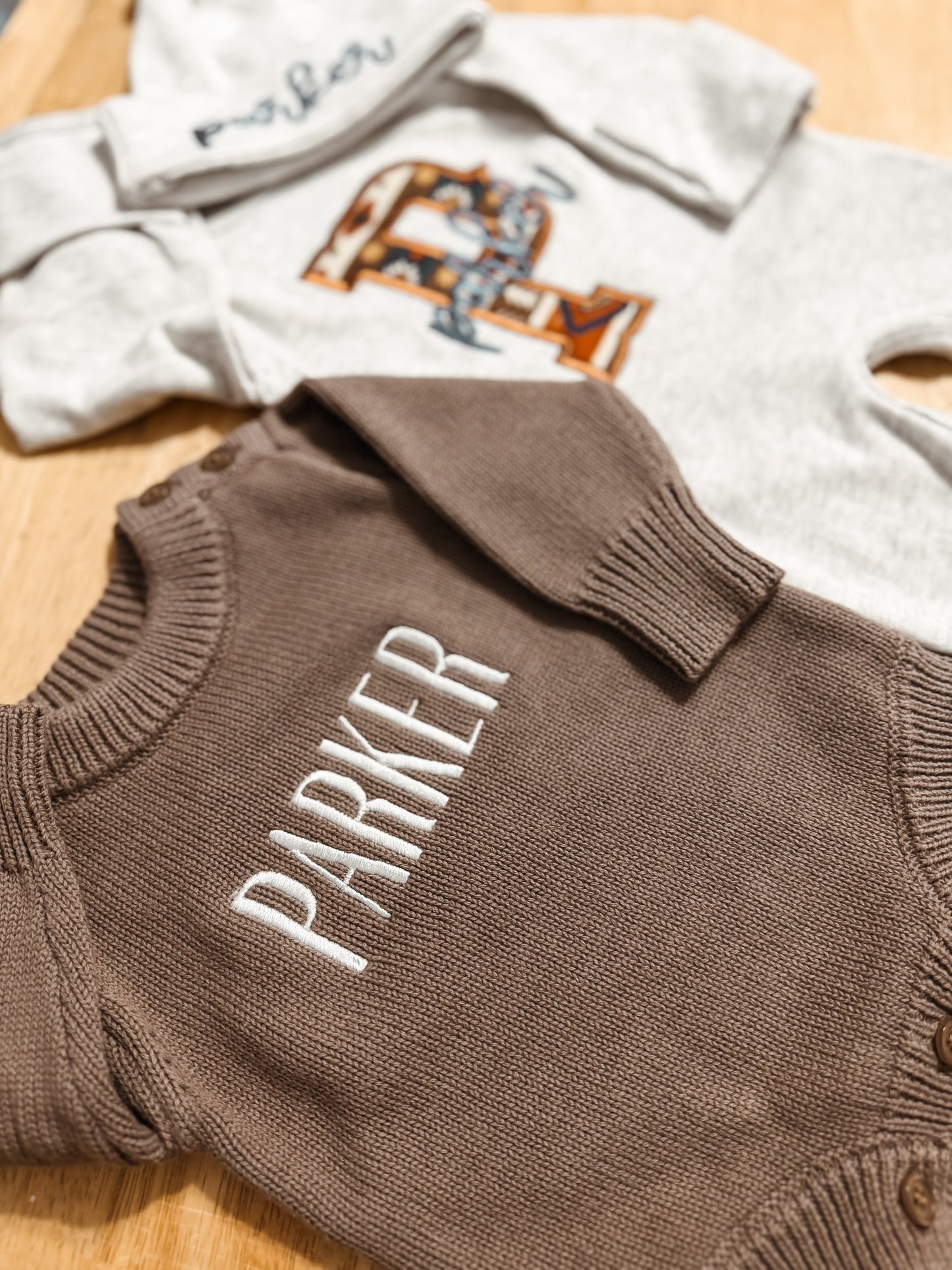 Custom Name - Knit Romper