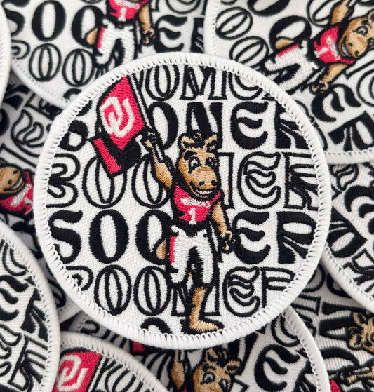 Iron On Patch - Sooners Stacked