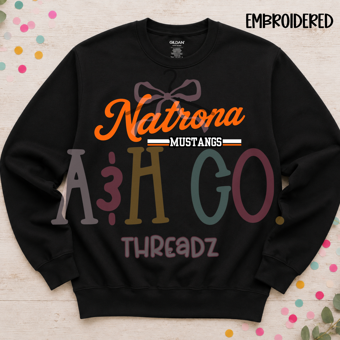 Embroidered - Natrona Mustangs