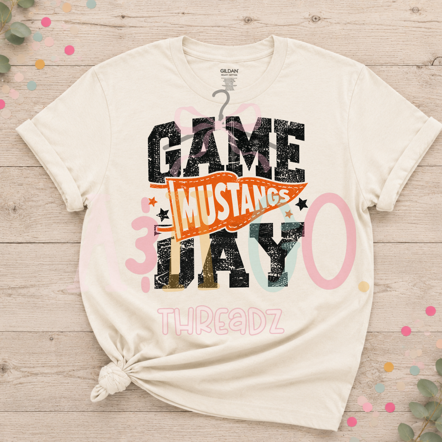 Mustangs Game Day - Pennant Tee