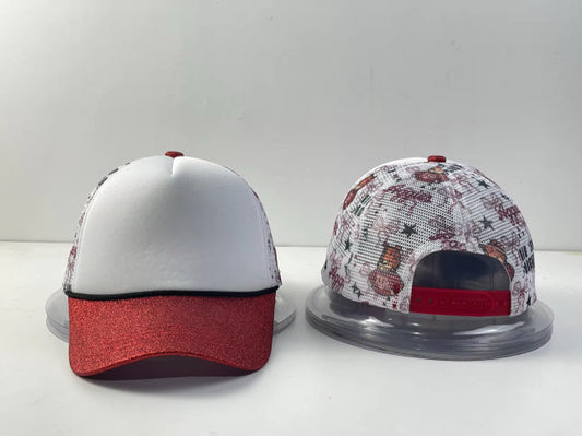 TX Aggies - Glitter Brim Checkered Trucker Hat