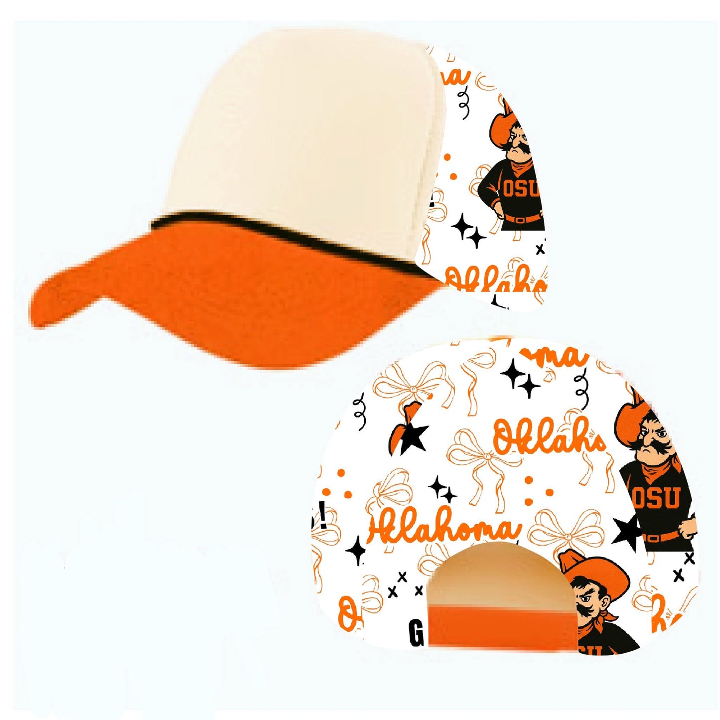 PREORDER** OSU Cowboys Trucker Hat - Glitter Brim