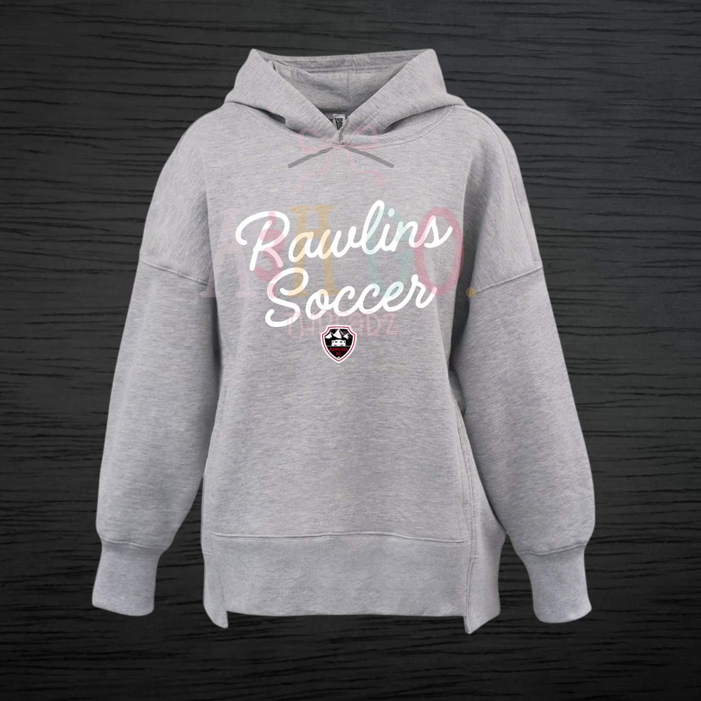 Rawlins Soccer - Womens Oversized Grey Hoodie