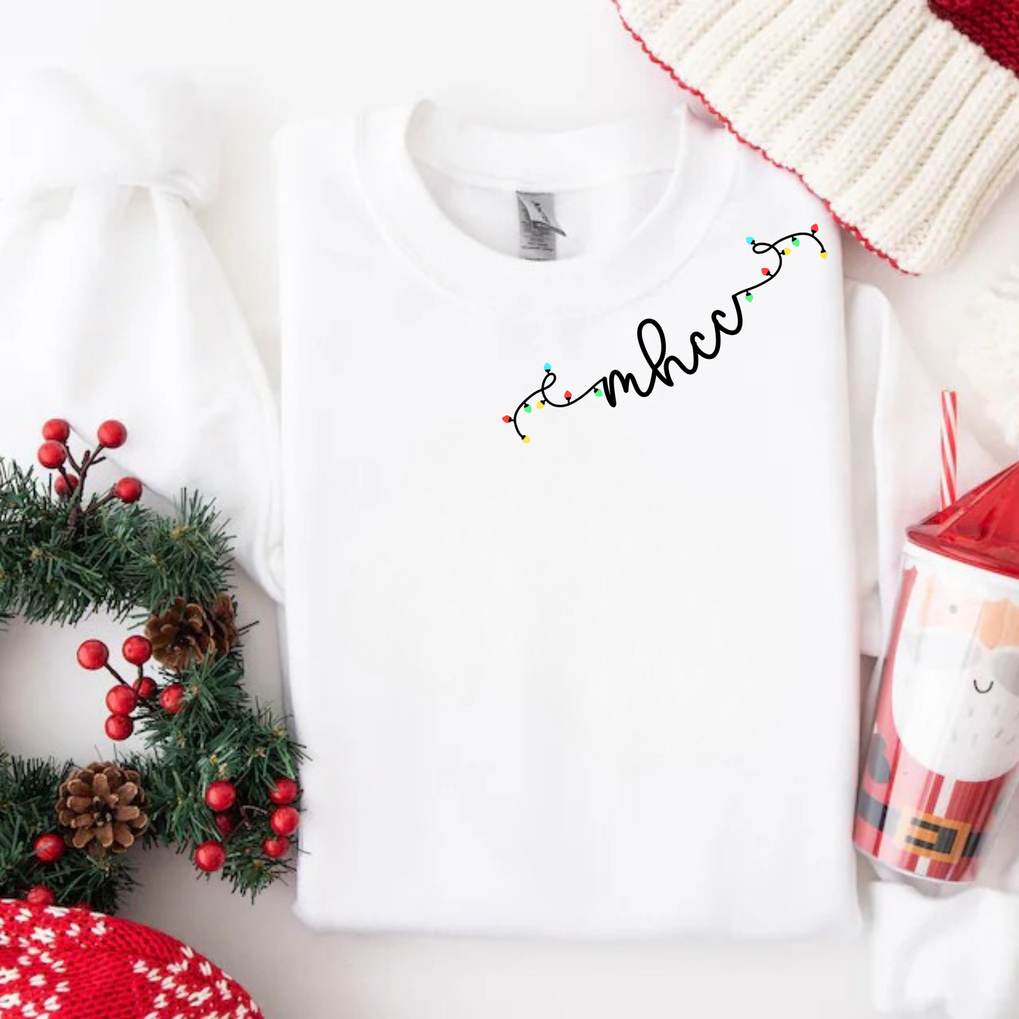 Embroidered Crewneck - Mhcc neckline