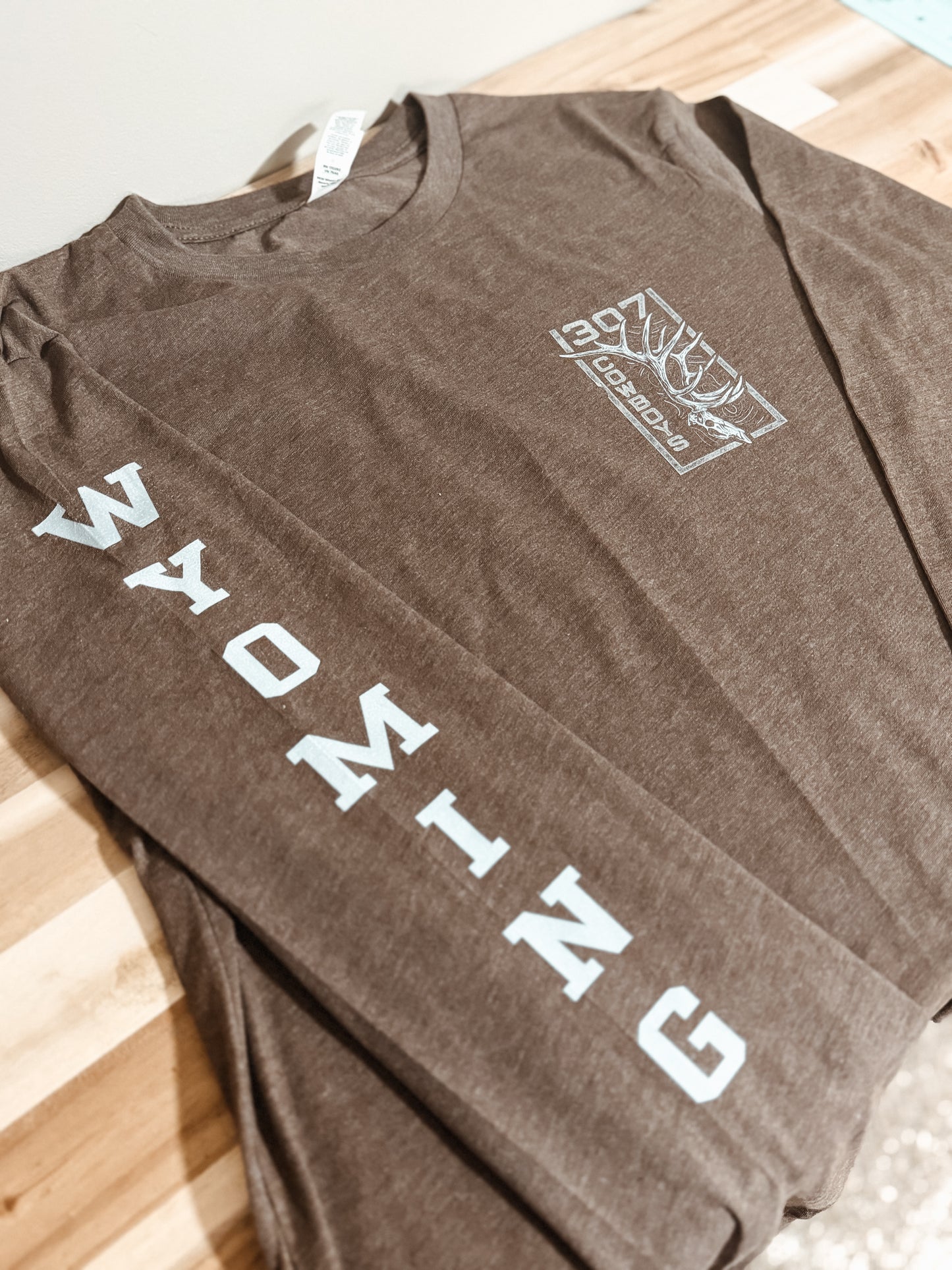 307 WY Elk - Brown Long Sleeve