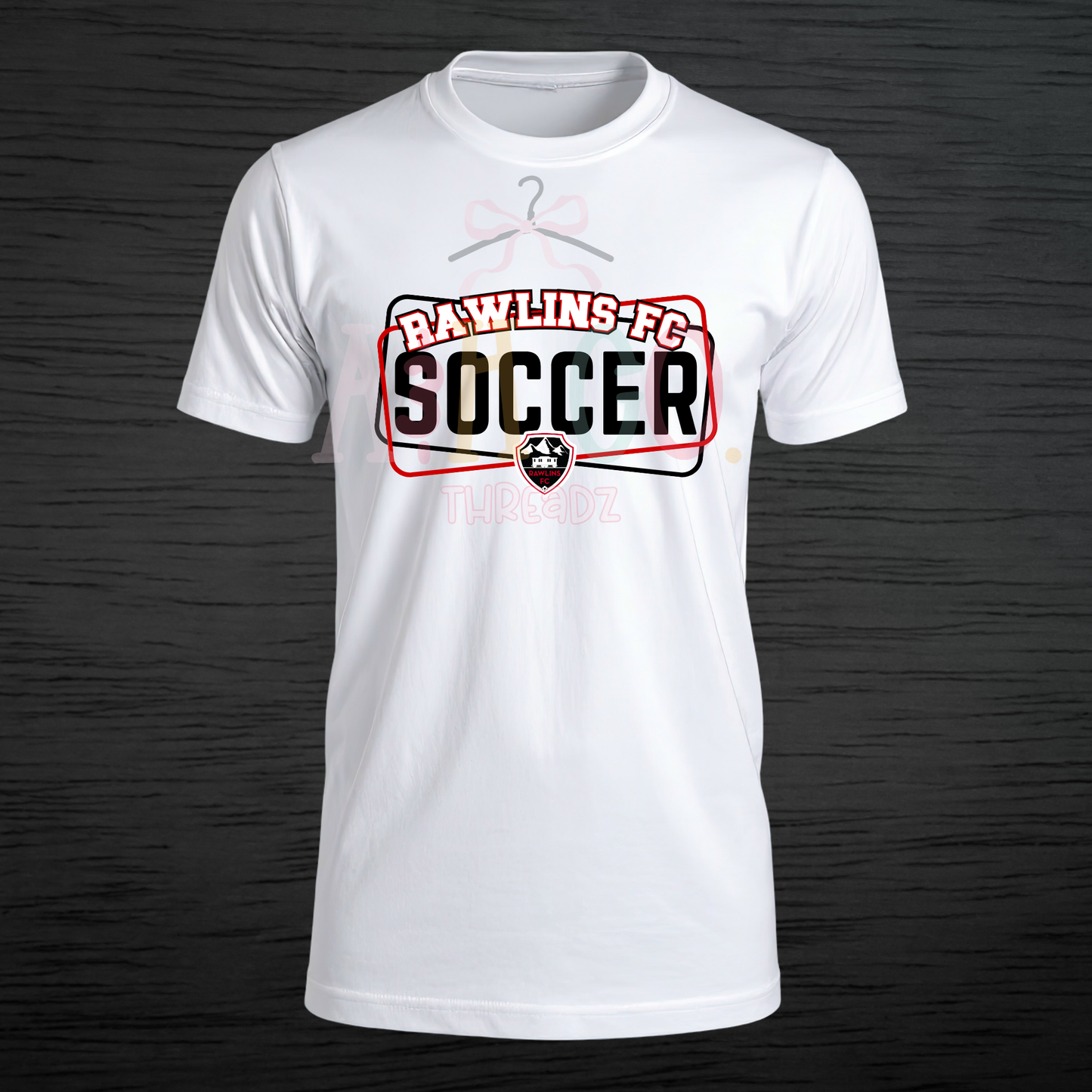 Rawlins FC Soccer Layered - White
