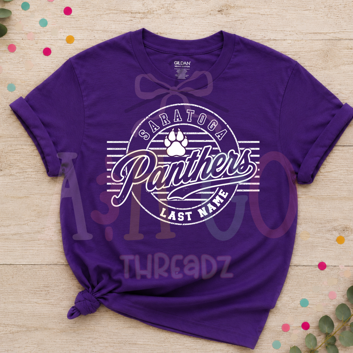 Vintage Striped Panthers - Spirit Wear