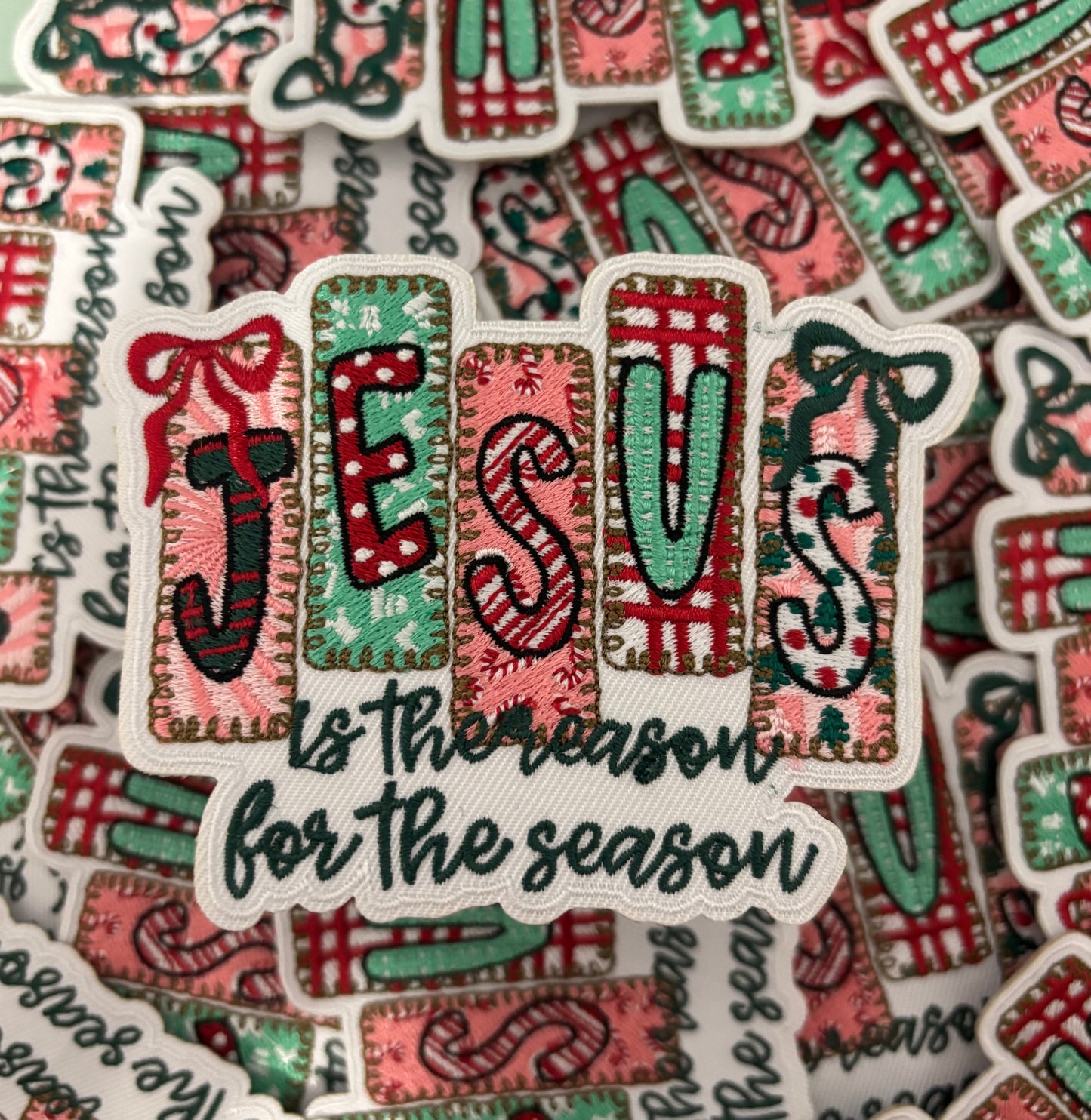 Iron On Patch - Jesus is the reason