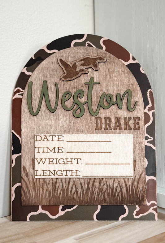 Mallard Camo - Stat Sign