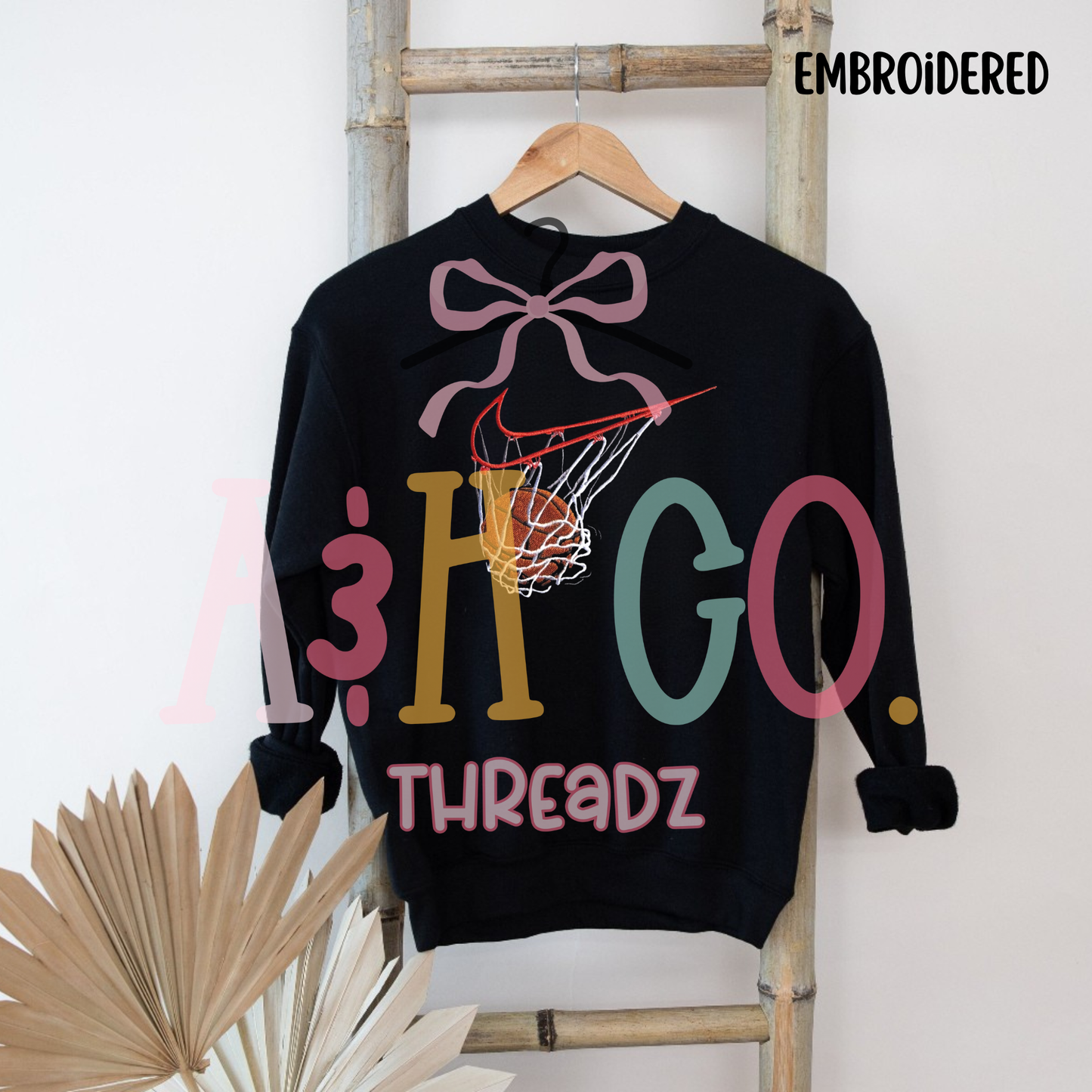 Embroidered Swoosh - Basketball Net