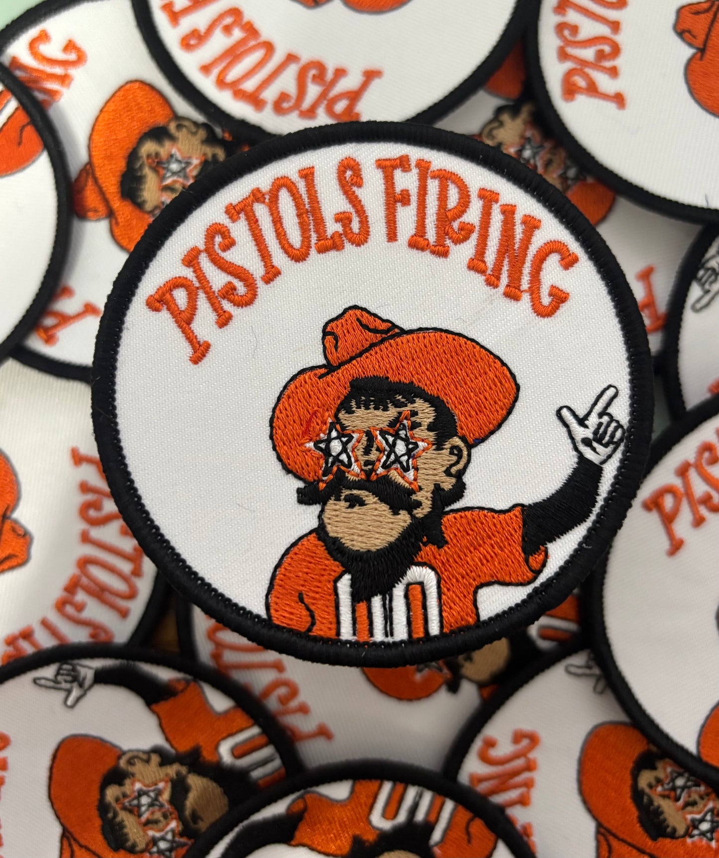 Iron On Patch - Pistols Firing Jersey