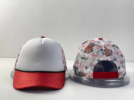 TX Tech - Glitter Brim Checkered Trucker Hat