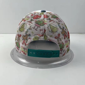 Green Guy - Glitter Brim Checkered Trucker Hat