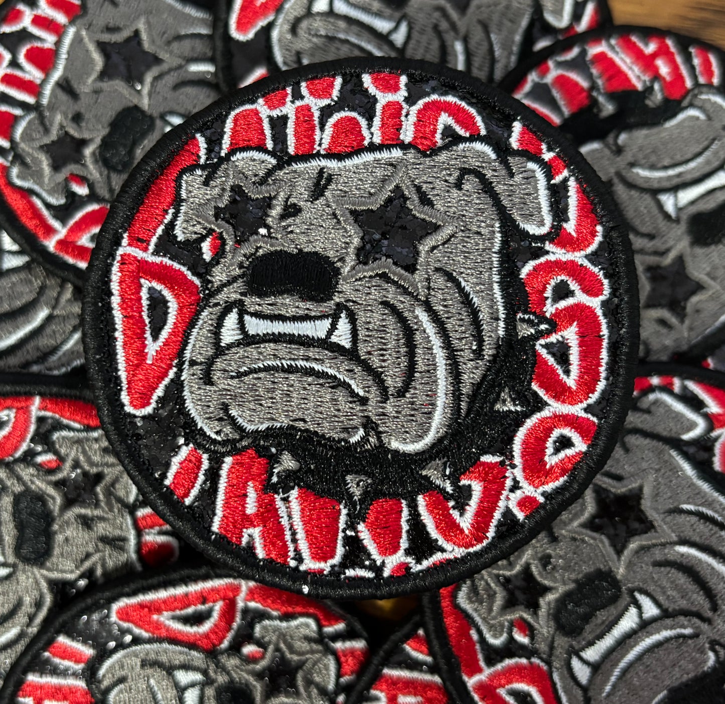 Iron On Patch - Dawgs Glitter Mascot