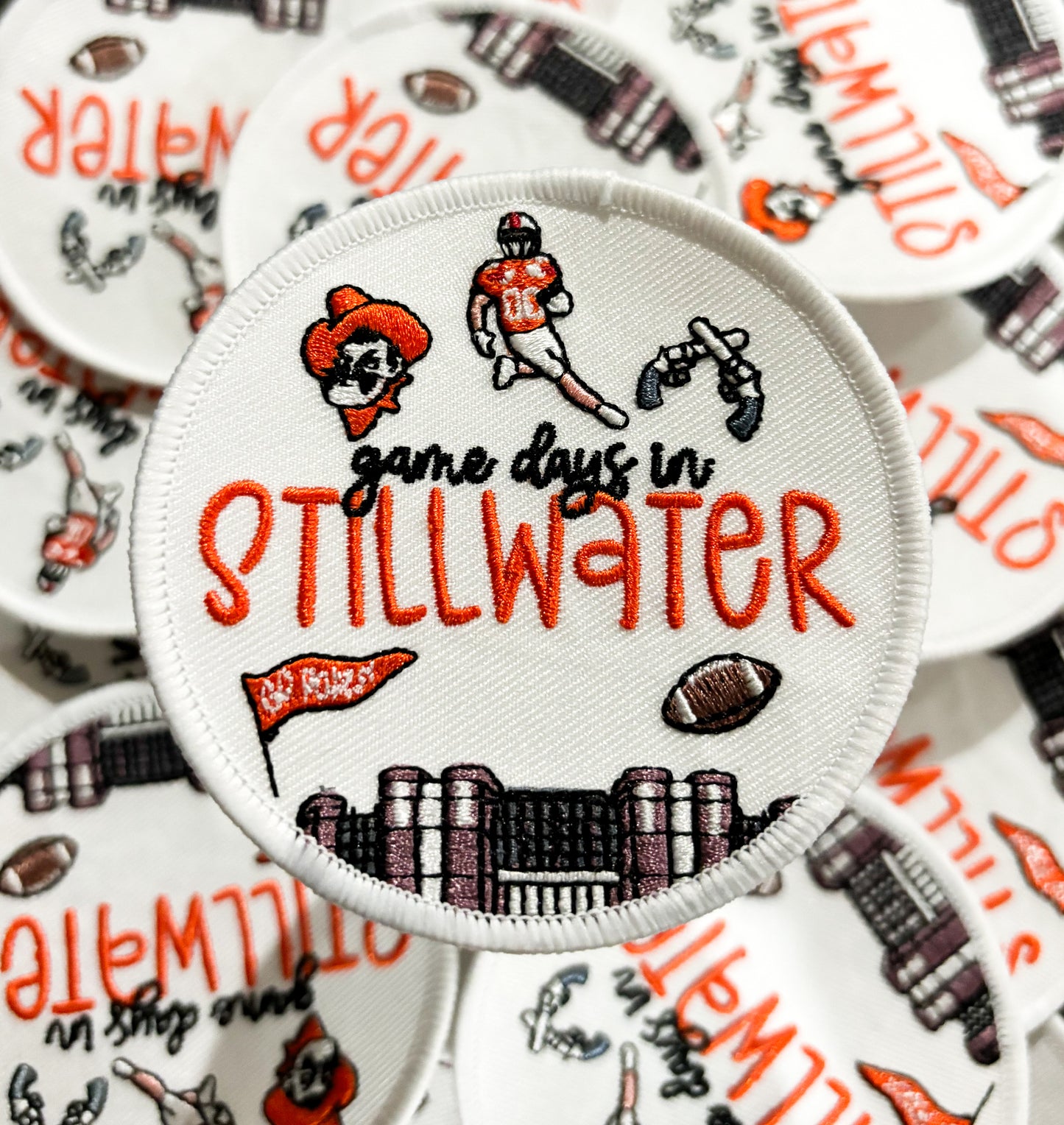 Iron On Patch - Game days in Stillwater