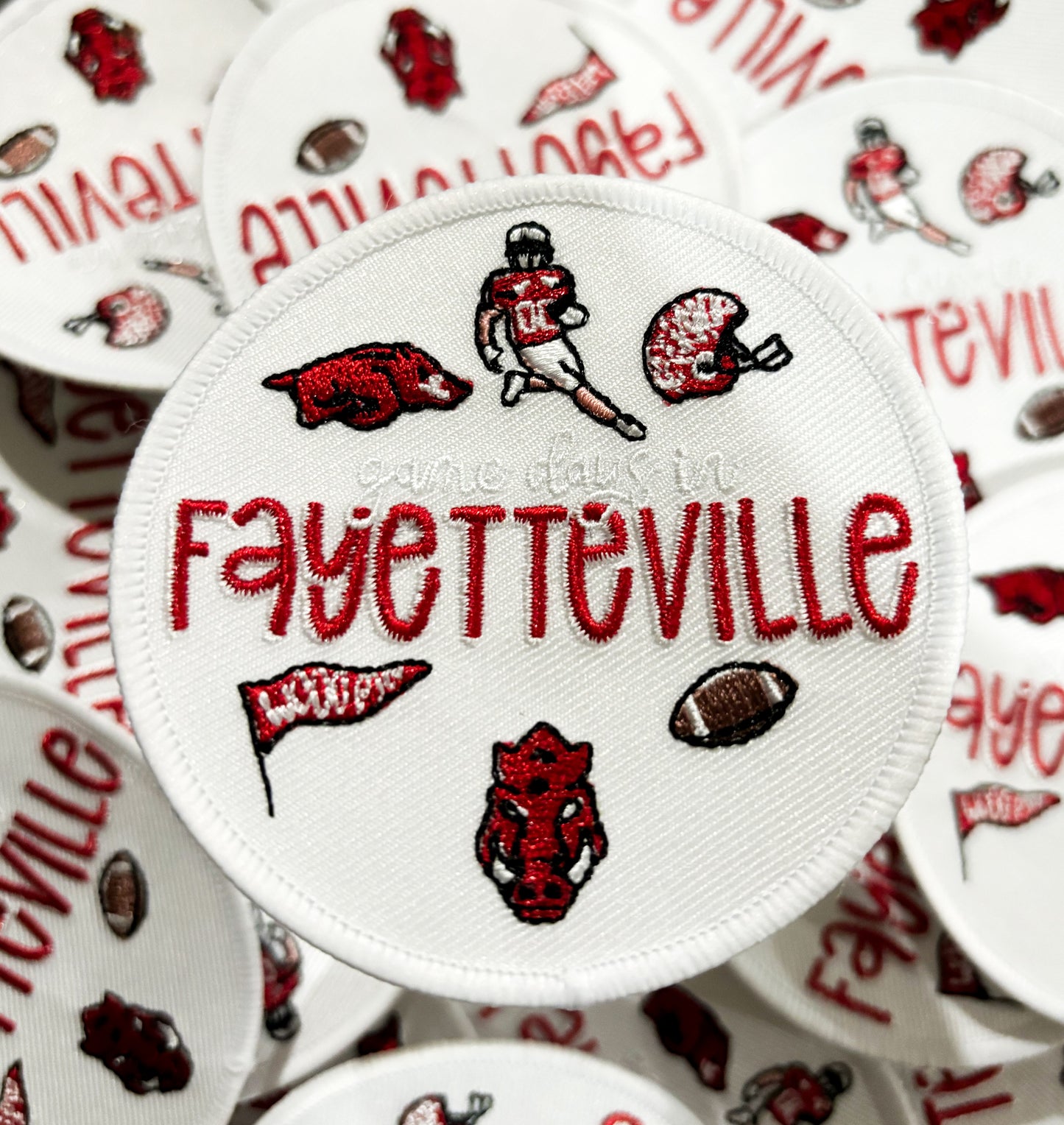 Iron On Patch - Game days in fayetteville