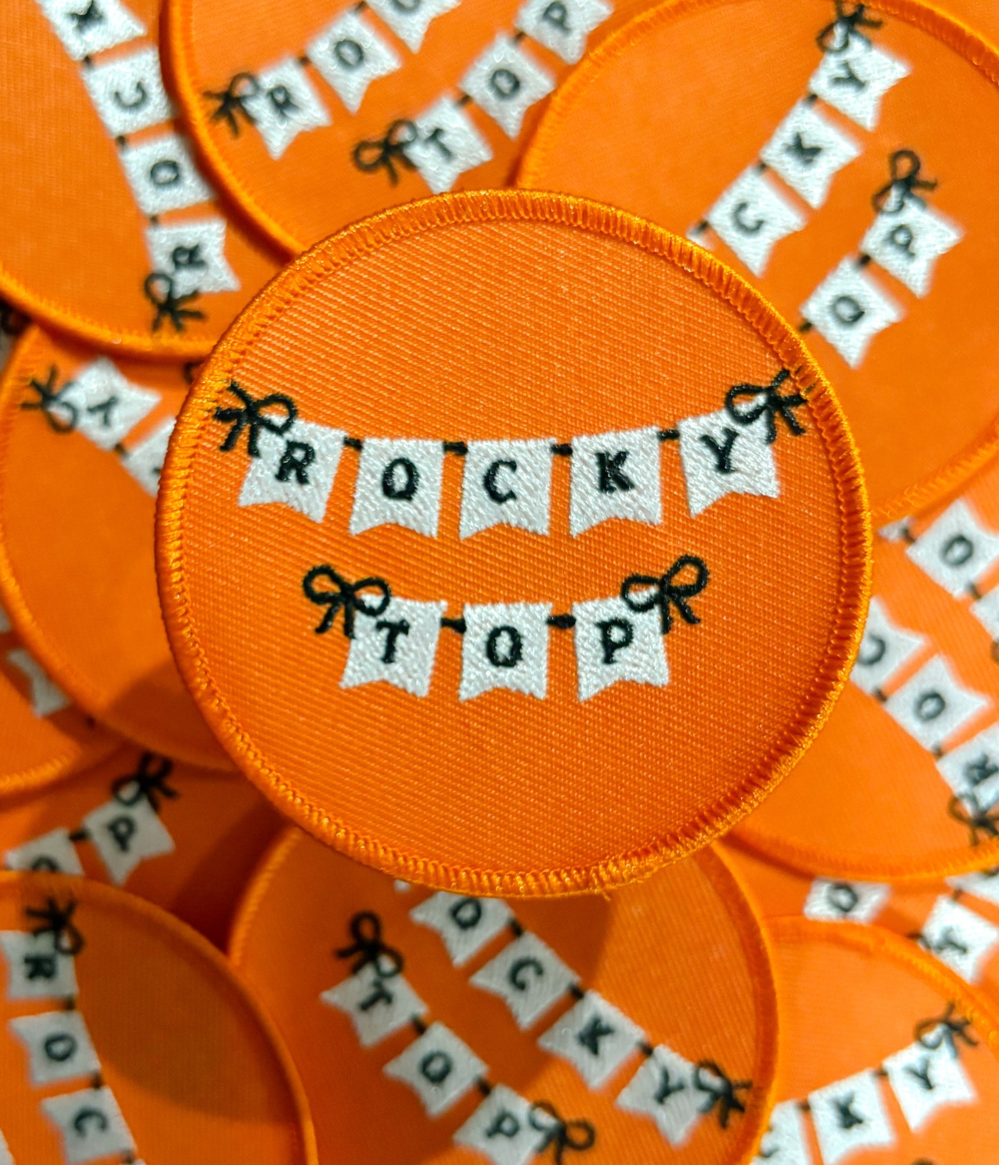 Iron On Patch - Rocky Top Bow Banner