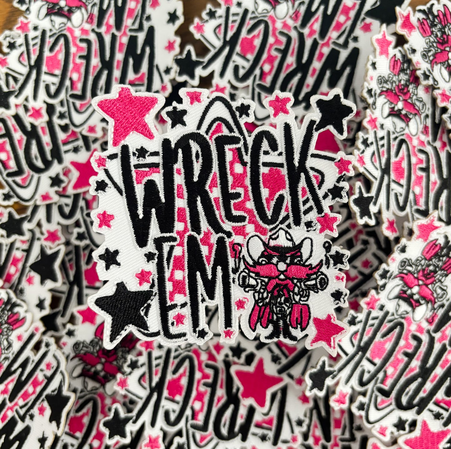 Iron On Patch - Wreck Em Pink Edition