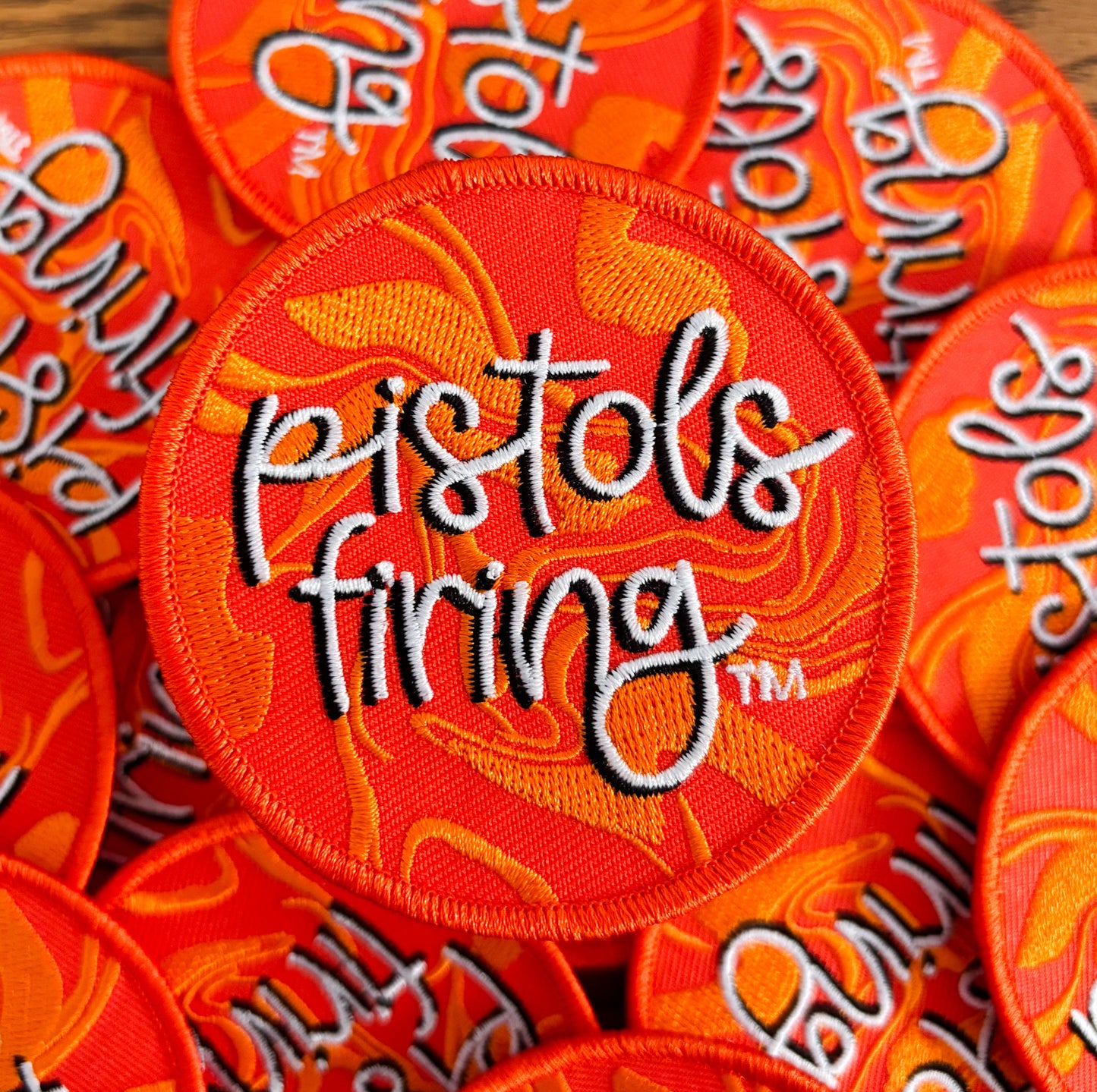 Iron On Patch - Pistols Firing