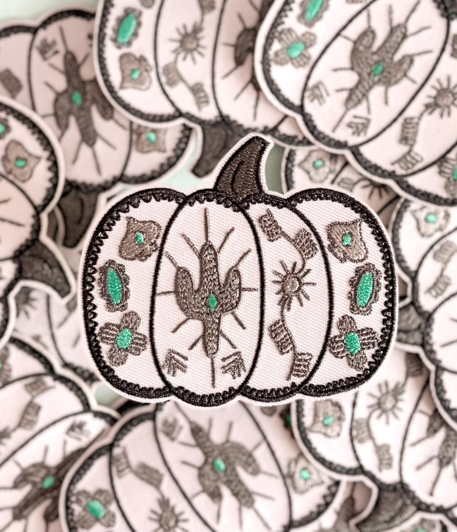 Iron On Patch - Western Pumpkin